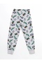 Lcw Kids Gray Crew Neck Boys' Pajama Set - 5
