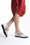 Genuine Leather Handmade White Casual Women's Sandals - 4
