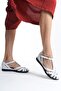 Genuine Leather Handmade White Casual Women's Sandals - 3