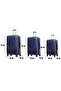 Ocean Navy Blue 3-Piece Suitcase Set - 4