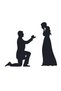 Love Marriage Proposal Sticker A+Quality 20 X 16 cm Durable