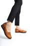Genuine Leather Handmade Tan Daily Women's Sandals - 5