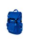 Navy blue school backpack with 15-inch laptop compartment and waterproof fabric