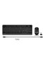 Fg1010 2.4G Gri Q Fn-Mm Klv+Optik Mouse Set