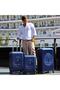 Ocean Navy Blue 3-Piece Suitcase Set - 5