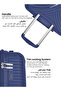 New Orbit PP Trolley Set -3 Pcs NAVY - 5