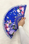 Lacy Mixed Color Bridal Bridesmaid Fan, Bride Bachelorette Party Henna Gift, 6 Pieces - 4