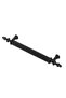 (Hard Plastic)Zeus 96 mm Black Furniture Drawer Kitchen Cabinet Cupboard Handle Handle Handles 10 Pcs. - 2