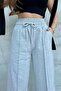 Women's Transitional Loose Wide-Leg High-Waist Gray Sweatpants - 3