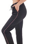 Women's Anthracite High Waisted Side Stripe Sweatpants - 3