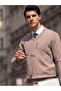 Textured V-Neck Comfortable Fit Men's Sweater