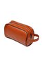 Men's Vegan Leather Waterproof Shaving Bag Cosmetic Handbag (13X23Cm) - 5