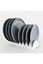 8-Compartment Plate Organizer Pot Lid Stand Kitchen Plate Organizer Rack Apparatus - 5