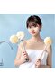 2-in-1 Shower Body Brush with Bristle and Fiber Cover Long Handle Practical Back Cleaning