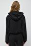 Women's Zippered Hooded Sweatshirt with Knitwear Look and Long Sleeves - 6