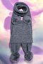 Girls' & Boys' Thessaloniki Knitted Pompom Scarf Beanie Set 1-5 Years - 4