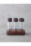 Belita Glass 6-Piece Spice Jar Set 12.5X17.5 cm Natural