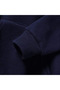 Men's Navy Blue Hooded Winter Thick Sweatshirt - 5