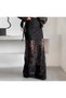 Black Maxi Lace Skirt, Maxi Imported Guipure Skirt, Mini Guipure Skirt with Lining, Gothic Skirt. - 2