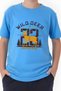 Wild Deer Printed Boys Round Neck Short Sleeve T-Shirt - 3