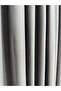 Meyra Glossy Cotton Gray Background Curtain 1/3 Close Pleat