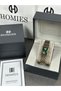 Square Case Green Dial Women's Wristwatch Double Color Band 2 Years Warranty - 2