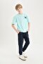 Boys Jogger Sweatpants - Elastic Waist Leg and Pocket Z4094A625Sp