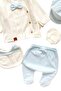 5-Piece Newborn Hospital Discharge Set - Ribbed, Bow Tie, 100% Cotton Baby Bodysuit Mevlüt Set - 3