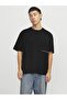 Jack Jones Jorporto Pattern Tee Ss Crew Neck Men's Black Tshirt 12273694-02