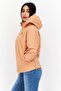Women Long Sleeve Embroidered Logo Softshell Jacket, Dusty Peach - 4