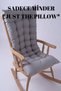 Selen Lux Chair Cushion, Bench, Rocking Chair Cushion 120x50cm Gray (CUSHION ONLY) - 4