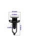 100pcs 9mm Car Bumper Rear Cover Push-type Clamp Black Plastic Fixed Clip Fasteners For Toyota 52... - 6