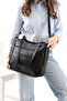 Genuine Luxury Leather Large Size Women's Shoulder Bag, Arm Bag, Crossbody Bag - 2