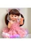 55cm NPK 55CM Reborn Toddler Doll with Pink Dress Full Body Soft Silicone Raya Lifelike Soft Touch H - 6