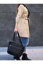 Genuine Luxury Leather Large Size Women's Shoulder Bag, Arm Bag, Crossbody Bag - 8