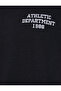 College Sweatshirt Hooded Printed Kangaroo Pocket Detailed Ribbon - 6