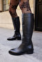 Roads Women's Black Real Leather Boots - 6