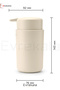 Evrekala Liquid Soap Dispenser Brabantia Dispenser -Authorized Evrekala Shop- New Beige 250 ml - 7