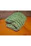 Alize Puffy Green Hand Knitted Baby Blanket 100 X 100 cm - 2