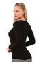 Özkan 7124 Women's Premium Soft Comfortable Fabric Viscose Crew Neck Long Sleeve Knitted Blouse - 2