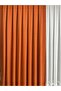 Matsu Orange Cotton Background Curtain 1/3 Close Pleat - 4