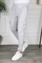 Gray Cargo Pocket Elastic Leg Winter Men's Sweatpants - 2