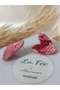 Steel Earrings Heidiye for Valentine's and Mother's - Heart Polymer Clay Handmade - 8