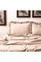 Valentine's Day Double Duvet Cover Set Minimal Heart Pattern Ruffled 4-Piece 100% Cotton - 3