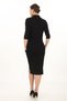 Zippered Pocket Button Detailed Slit Midi Dress 7095 - 6