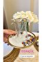 31-Piece White Floral Breakfast and Cake Set for 6 - 3