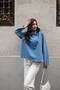 Women's Half Placket Denim Long Sleeve Shirt - 5