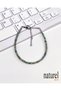Aquamarine 3mm Faceted Natural Stone Bracelet - 6