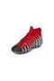 AstroTurf Shoes with Socks Red Black High-top Cleats - 4