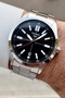 Silver Black Color 41 mm Men's Wrist Watch - 3